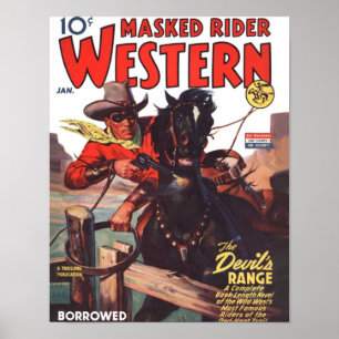 Poster Mask Rider Western Janeiro de 1944