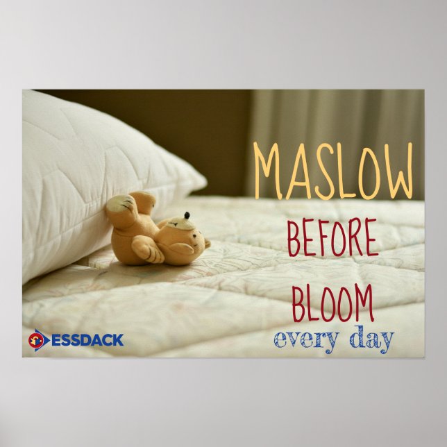 Poster Maslow Antes do Bloom (Frente)