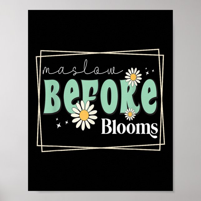 Poster Maslow Antes do Terapista de Comportamento Sanguín (Frente)