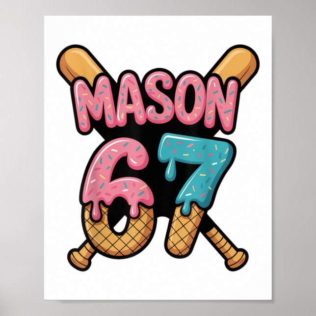 Poster Mason 67 Sorvete Drip Venda  (Frente)