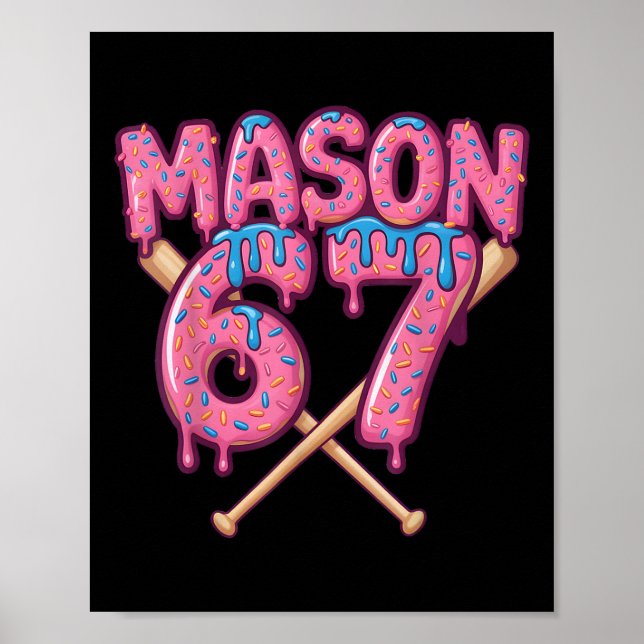 Poster Mason 67 Sorvete Engraçado Pingando Bysebyll Meme  (Frente)
