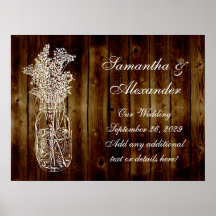 Mason Jar Stamp on Dark Wood Plank