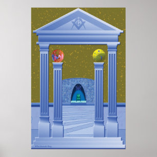 POSTER MASONIC CHAMBER DREAM SCAPE
