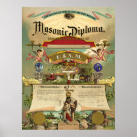 Masonic F&AM Diploma