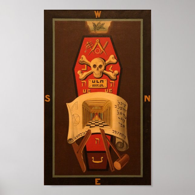 Pôster Masonic Tracing Board - Master Mason 2 (Frente)