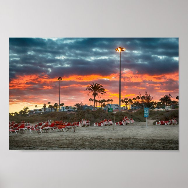 Poster Maspalomas Sunset (Frente)