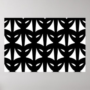 Poster Masquerade in Black & White