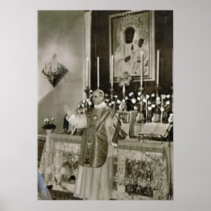 Pôster Massa dizendo do papa Pius XII, Castel Gandolfo