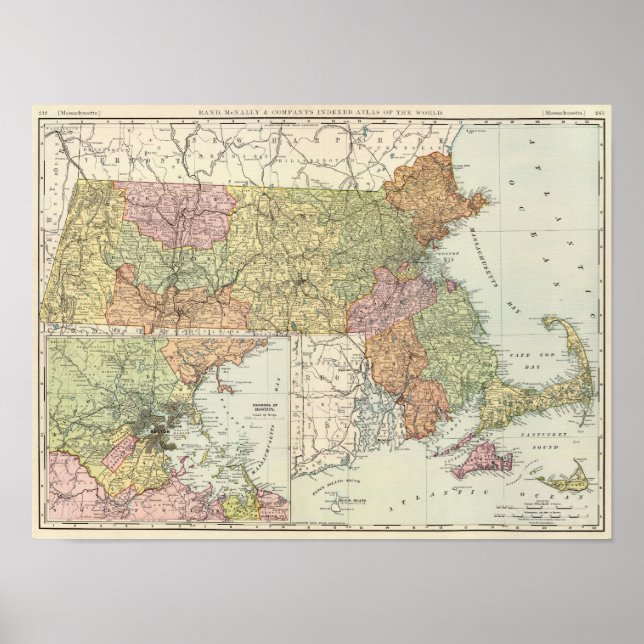 Pôster Massachusetts (Frente)