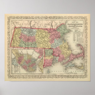 Poster Massachusetts e Rhode - ilha 2