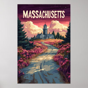 Poster Massachusetts USA Art Vintage - Viagem