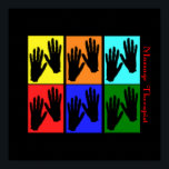 Pôster Massagem Terapista Pop<br><div class="desc">Massagem Terapista poster</div>