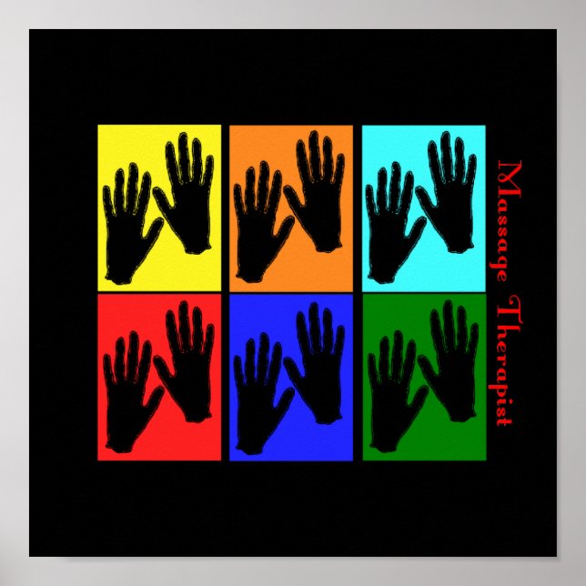 Pôster Massagem Terapista Pop (Frente)