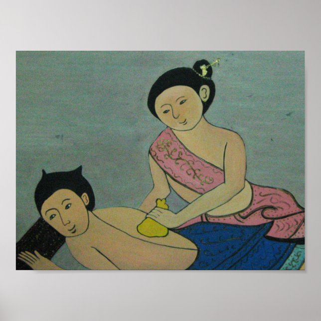 Poster Massagem tradicional tailandesa (Frente)