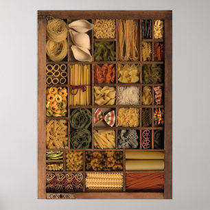 Pôster Massas alimentícias