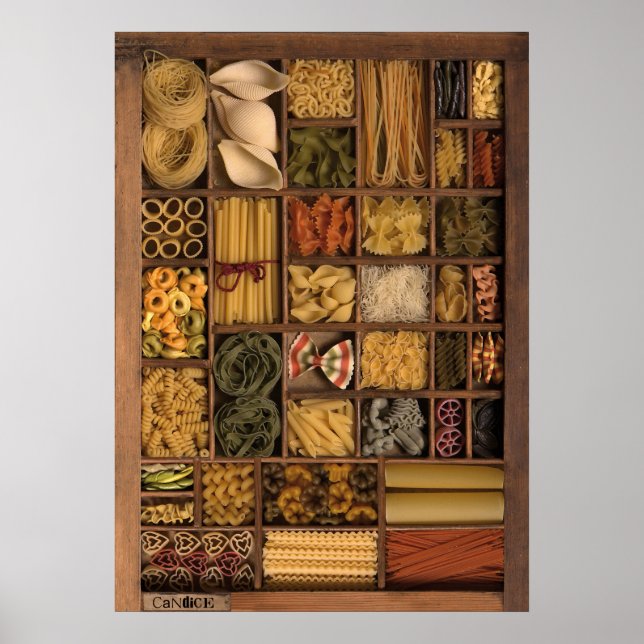 Pôster Massas alimentícias (Frente)