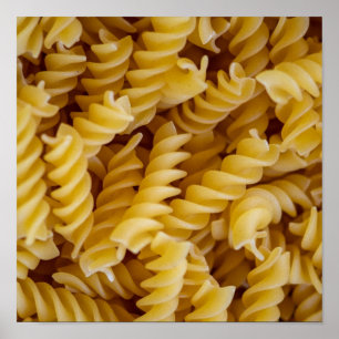 Poster Massas alimentícias fusilli