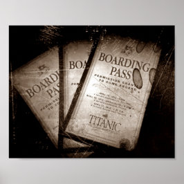 Poster Massas de embarque do Titanic RMS