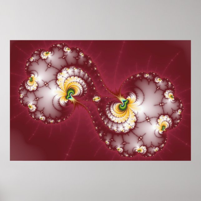 Poster Mastigação Óssea de Cão - Fractal (Frente)