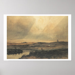 Poster Mata com moinho de vento