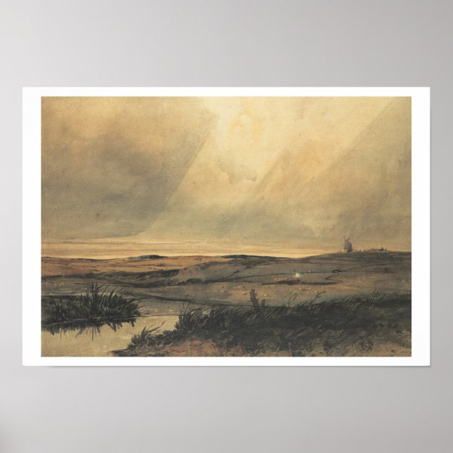 Poster Mata com moinho de vento (Frente)