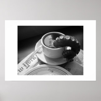 Poster Mata de café com tentáculo