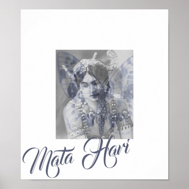 Poster Mata Hari - Margaretha Geertruida - borboleta (Frente)