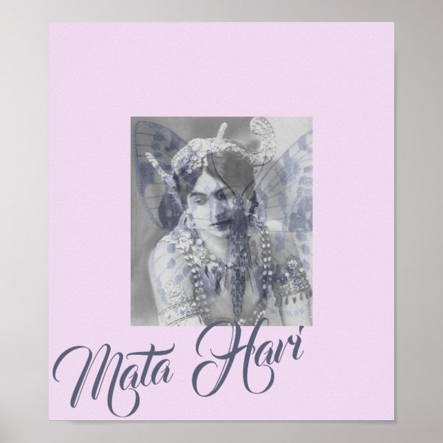 Poster Mata Hari – Margaretha Geertruida – butterfly (Frente)