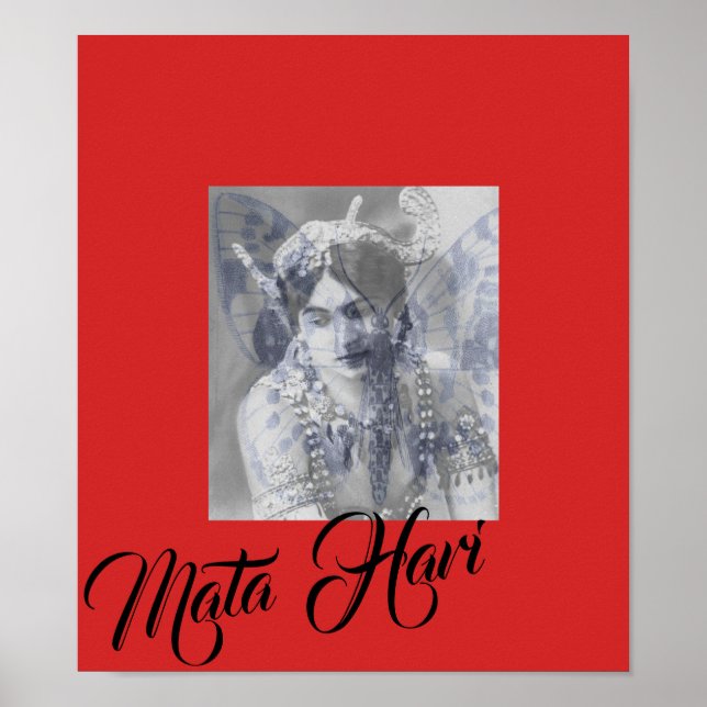 Poster Mata Hari – Margaretha Geertruida – butterfly (Frente)