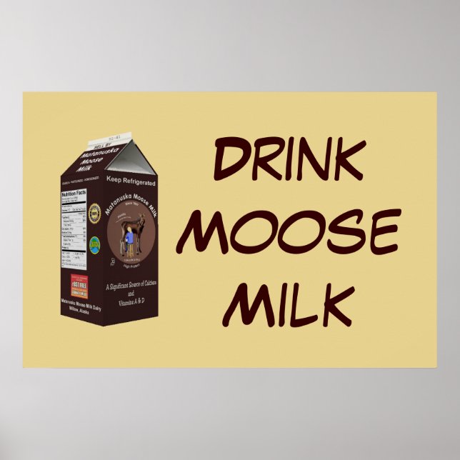 Poster Matanuska Moose Milk (Frente)