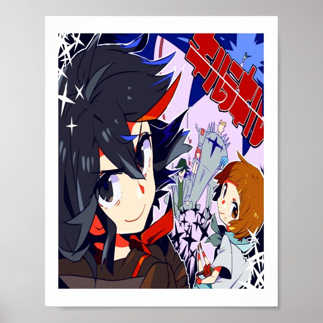 Poster Matar la Matar Ryuko e Mako Matar la Matar anime g (Frente)