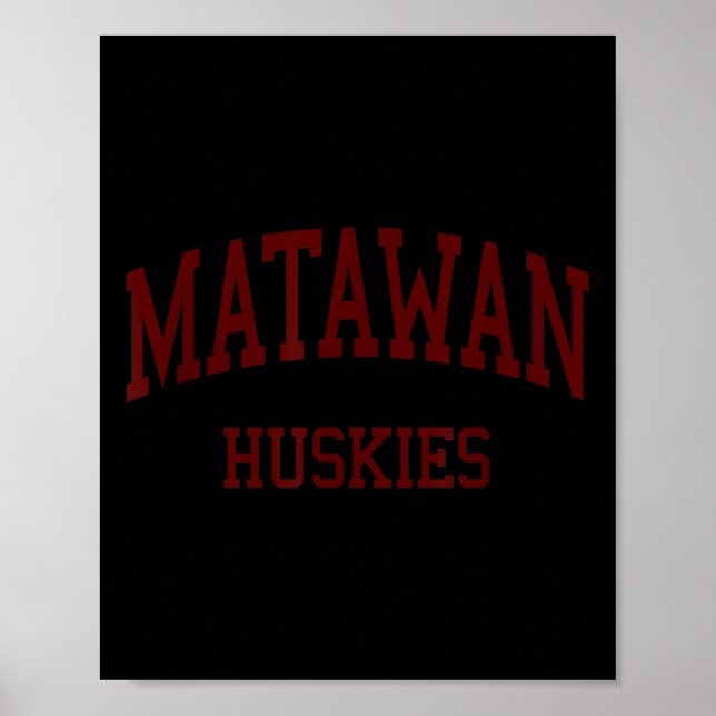 Poster Matawan Regional High School Hs Aberdeen Nj Retro  (Frente)
