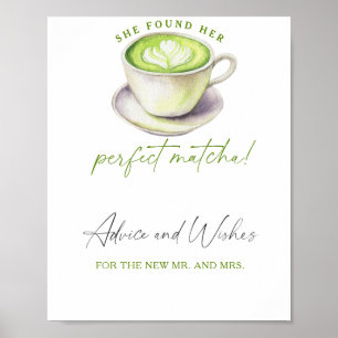 Poster Matcha - Conselhos e Desejos para Recém-Casados