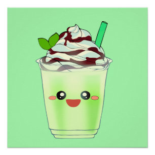Pôster Matcha Green Tea Blending Drink