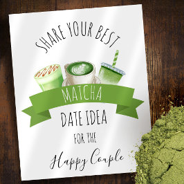 Poster Matcha Wedding Shower Sign