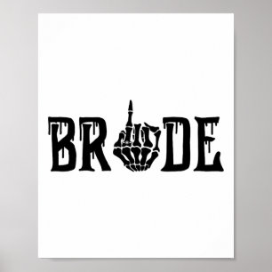 Poster Matchi de Casamento de Dia das Bruxas de Noiva Spo