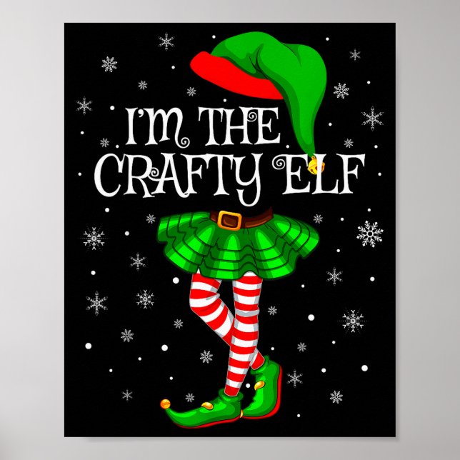 Poster Matching Family Group I'm The Crafty Elf Christmas (Frente)