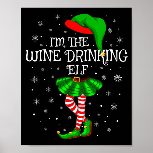 Poster Matching Family Group I'm The Wine Drinking Elf Ch (Frente)