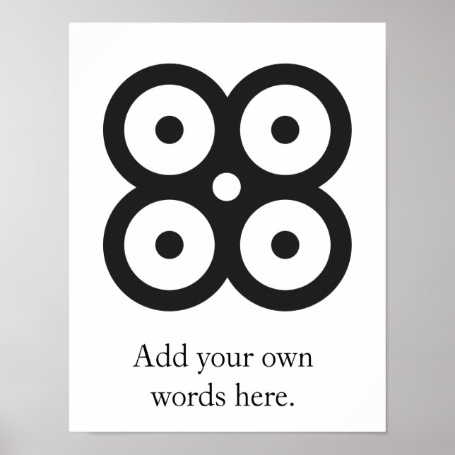 Pôster MATE MASIE | símbolo da sabedoria, prudência do co (Frente)