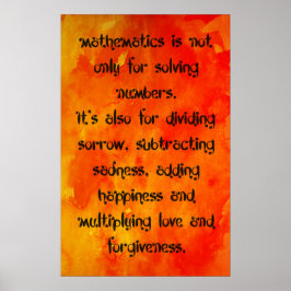 Pôster Matemática