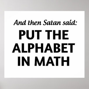 Pôster Matemática das satãs