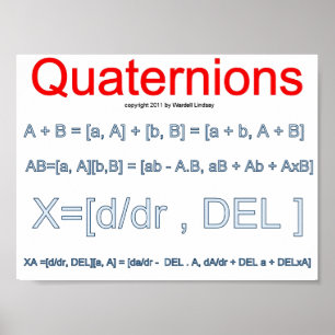 Poster Matemática de Quaternion