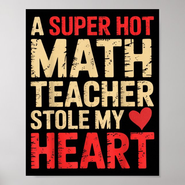 Poster Matemática Divertida Uma Professora de Matemática  (Frente)