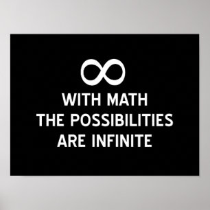 Pôster Matemática e possibilidades infinitas