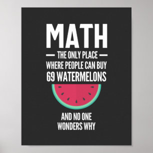 Poster Matemática. Engraçado Math Sarcasm Cote Gift