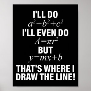 Poster Matemática eu faço, eu até faço, mas é aí que eu d