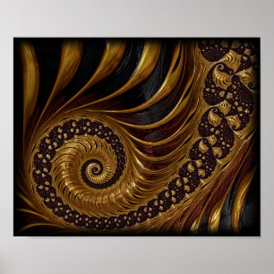 Poster matemática fractal-199054 espiral fractal sem fim