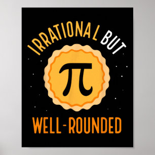 Poster Matemática Irracional, Mas Bem arredondada 3,14