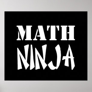 Pôster Matemática Ninja