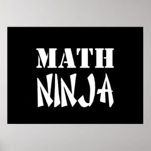 Pôster Matemática Ninja